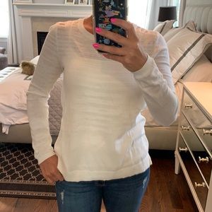 Cabi Sophia lace back sweater